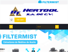 Tablet Screenshot of hertool.com.mx